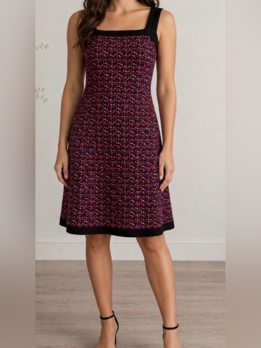 ❤️Sleeveless Geometric A Line Print Day to Night Dress